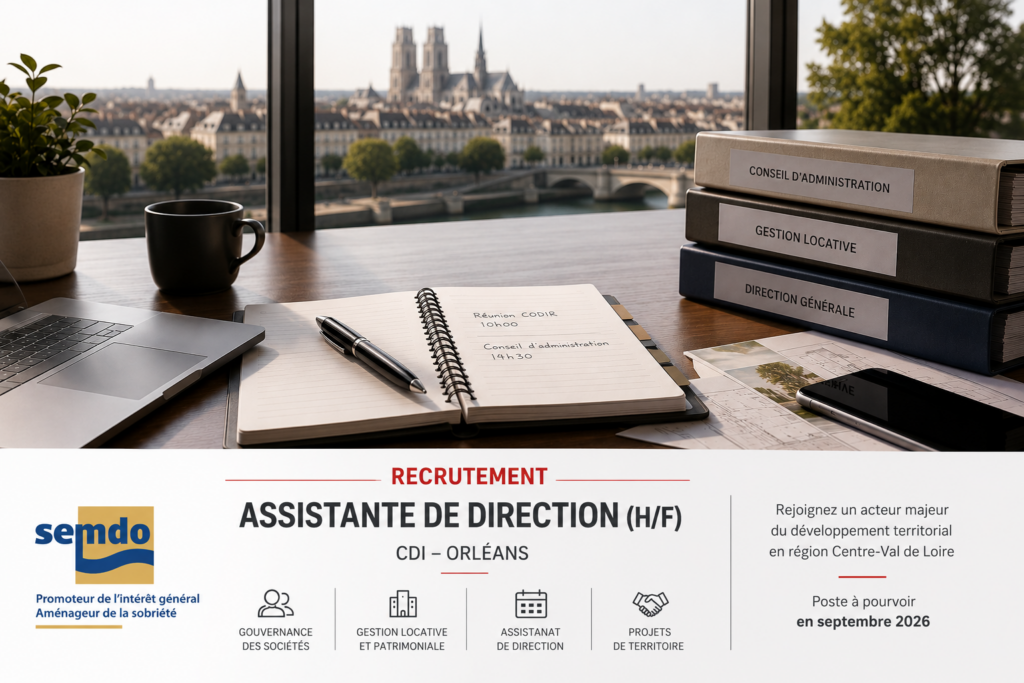 recrutement orléans semdo assistante de direction